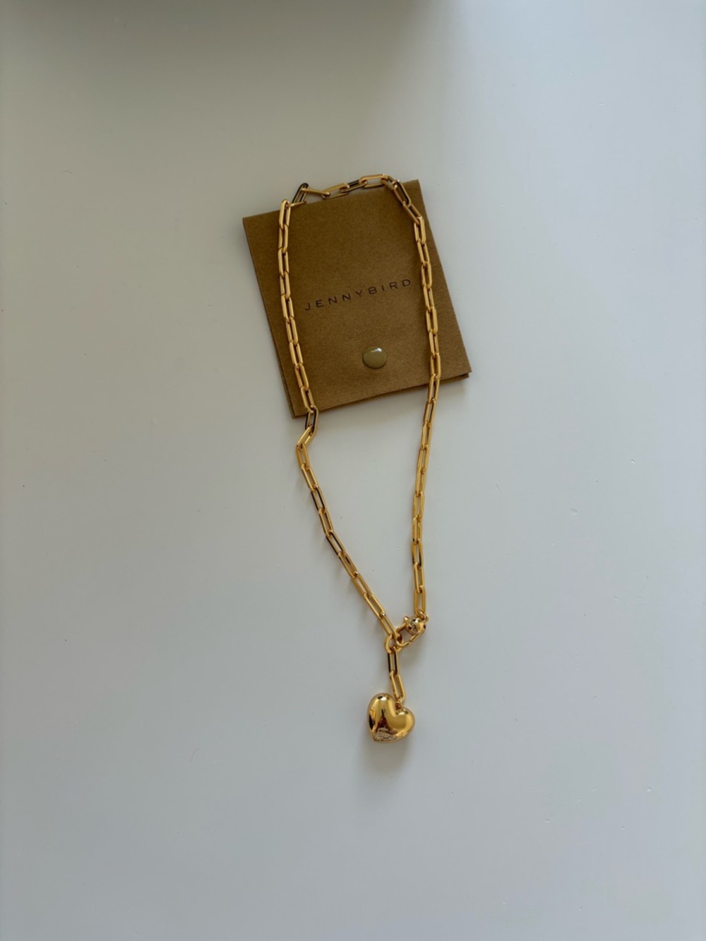 Jenny Bird Puffy Heart Necklace